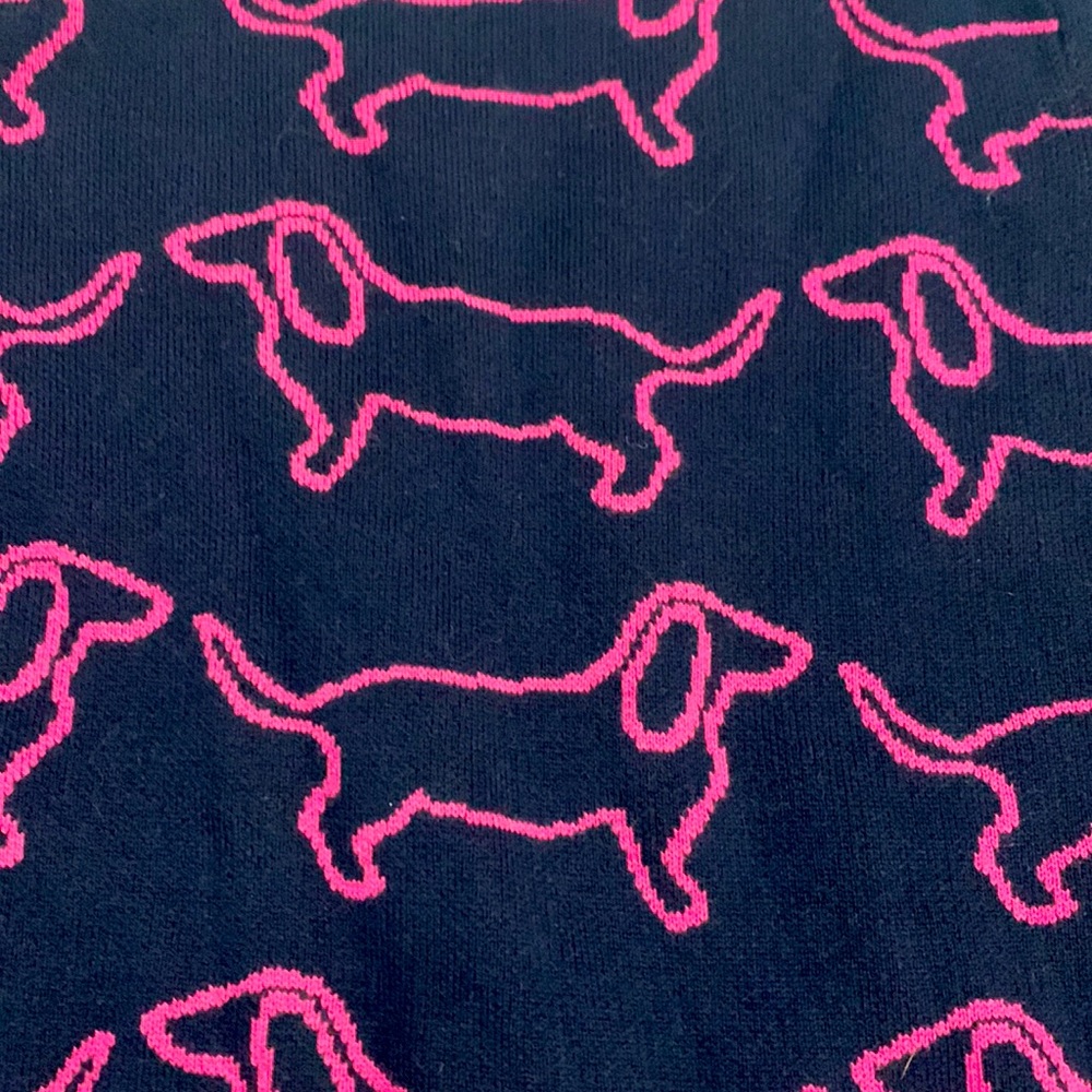 Boden Navy Sweater with Pink Dachshund Design - Picture 7 of 12